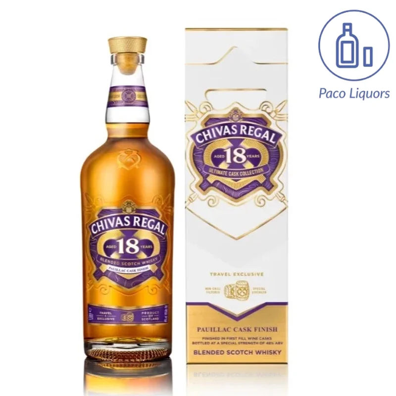 1L Chivas 18 Years Pauillac Cask Finish Scotch Whisky 48% 1000ml