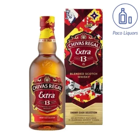 1L Chivas Regal Extra 13 Years Oloroso Sherry Cask Blended Scotch Whisky 1000ml 40%abv Large Bottle (with gift box)