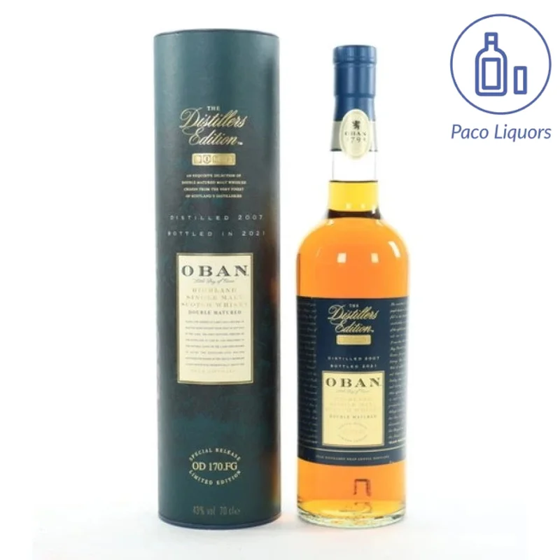 1L Oban 2003 Distillers Edition (2017 Release) Single Malt Scotch Whisky 1000mL abv 43%