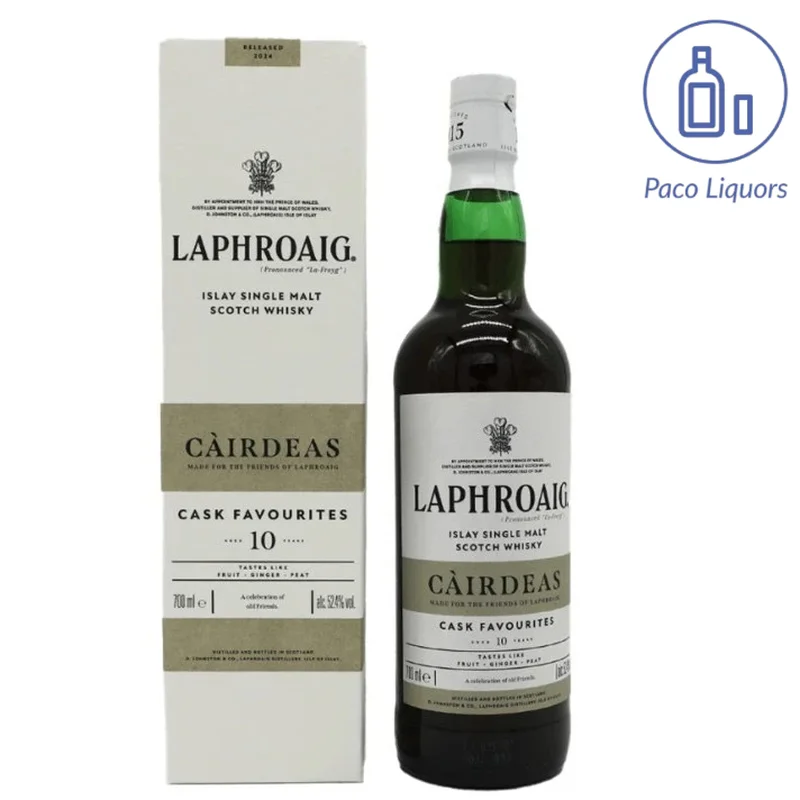 Laphroaig càirdeas 2024 cask favourites islay single malt scotch whisky (curshed paperbox)