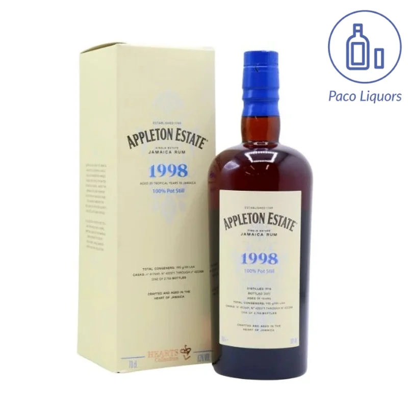 Min Appleton Estate Hearts Collection 1998 Rum miniature 100ml 63%abv