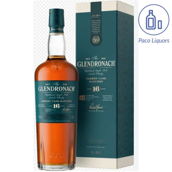 Glendronach 16 Year Old Single Malt Whisky 700ml 46%abv new packaing