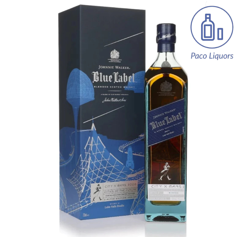 Johnnie Walker Blue Label - Cities Of The Future City X Mars 2220 75cl Whisky