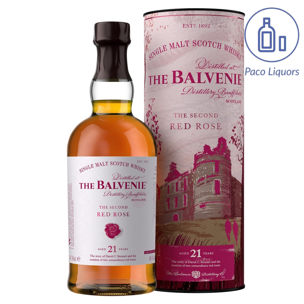 Balvenie 21 Year Old The Second Red Rose Stories Scotch Whisky 700ml 48.1%