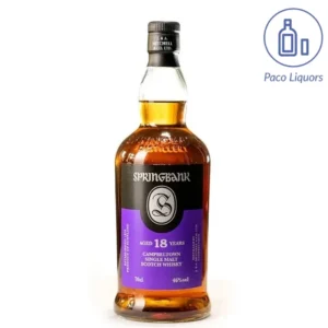 SPRINGBANK 18 YEARS OLD 700ML 46% Scotch Whisky (No Box)